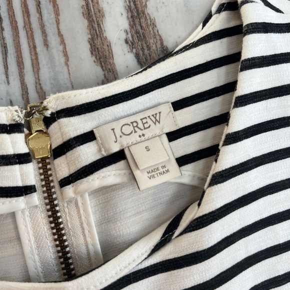 J.Crew Daybreak Striped Pleated Ponte Mini Dress - Size Small - Picture 5 of 16